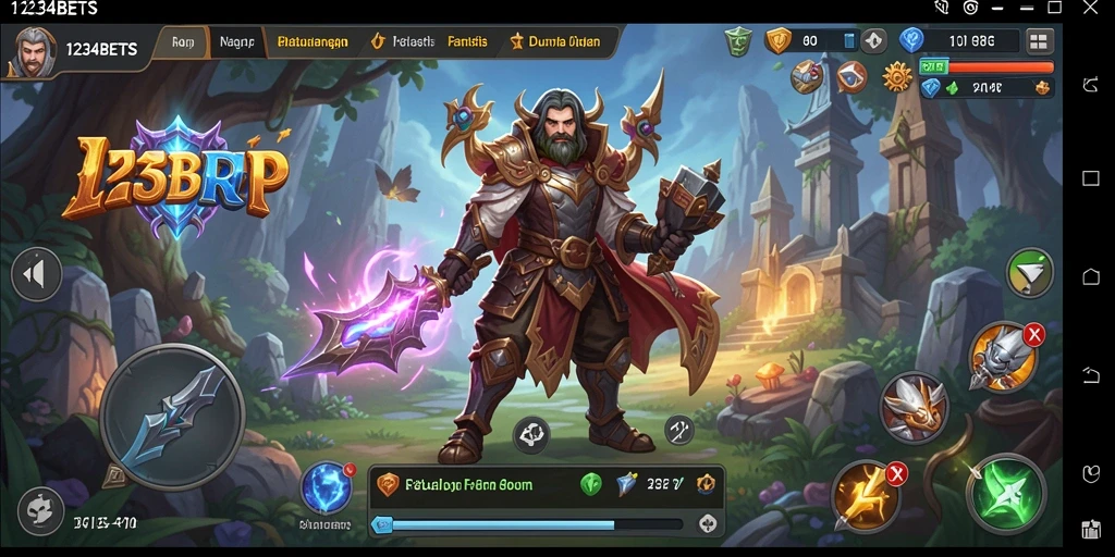 Tampilan gameplay epik dari 1234BETS yang mengajak petualangan.