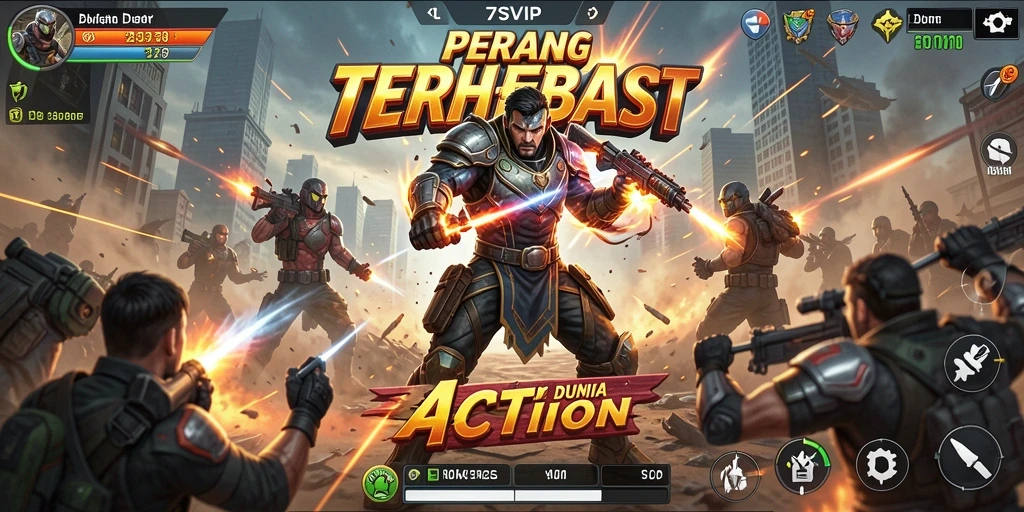 Tampilan gameplay 7SVIP yang penuh aksi dan menegangkan.