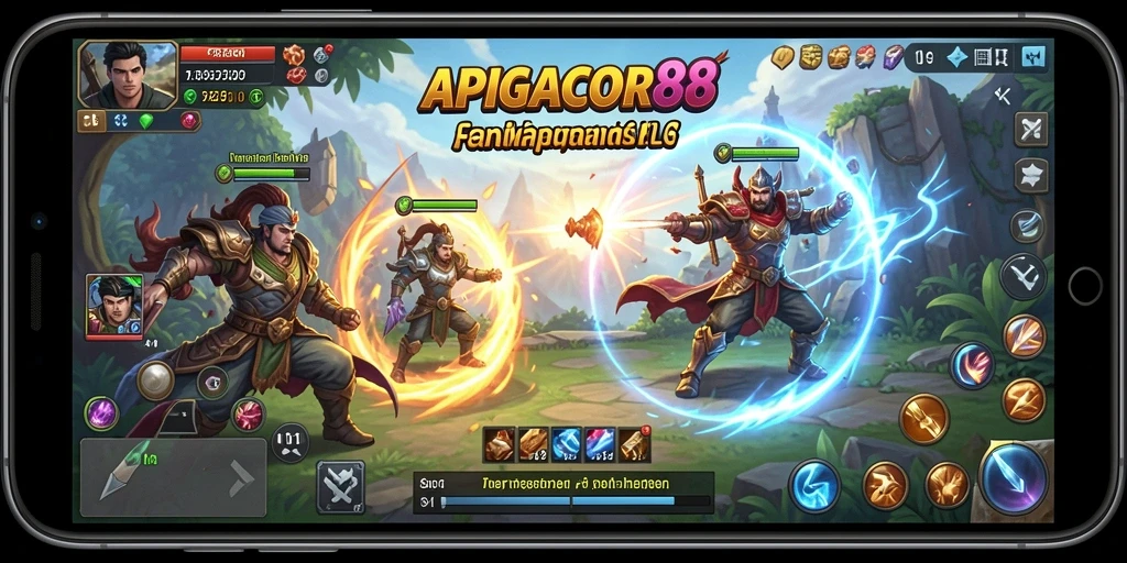 Screenshot gameplay APIGACOR88 menampilkan aksi strategi yang mendebarkan.