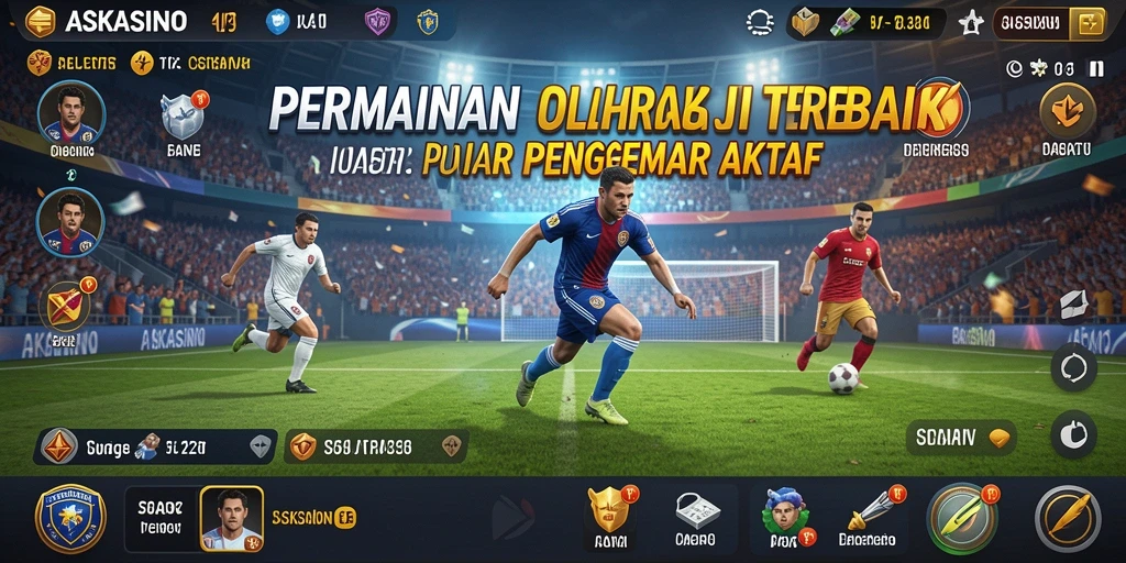 Tampilan gameplay seru di ASKASINO dengan aksi olahraga yang mendebarkan.