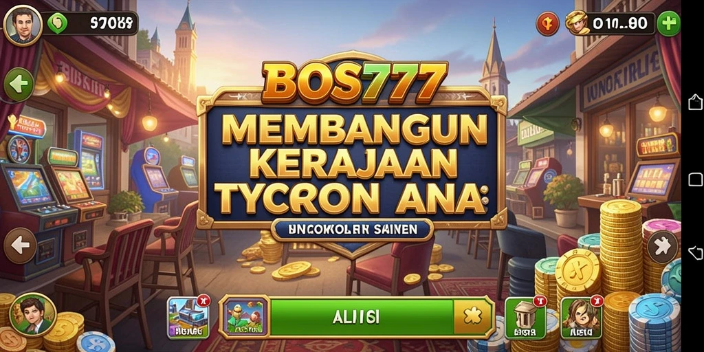 Screenshot gameplay BOS777 menampilkan interaksi bisnis yang menarik.