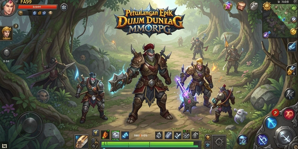 Tampilan gameplay menarik dalam dunia MMORPG yang penuh petualangan.