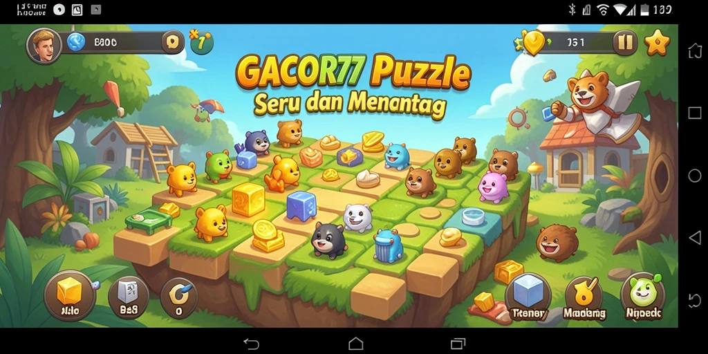 Tampilan gameplay seru di GACOR77 dengan berbagai teka-teki