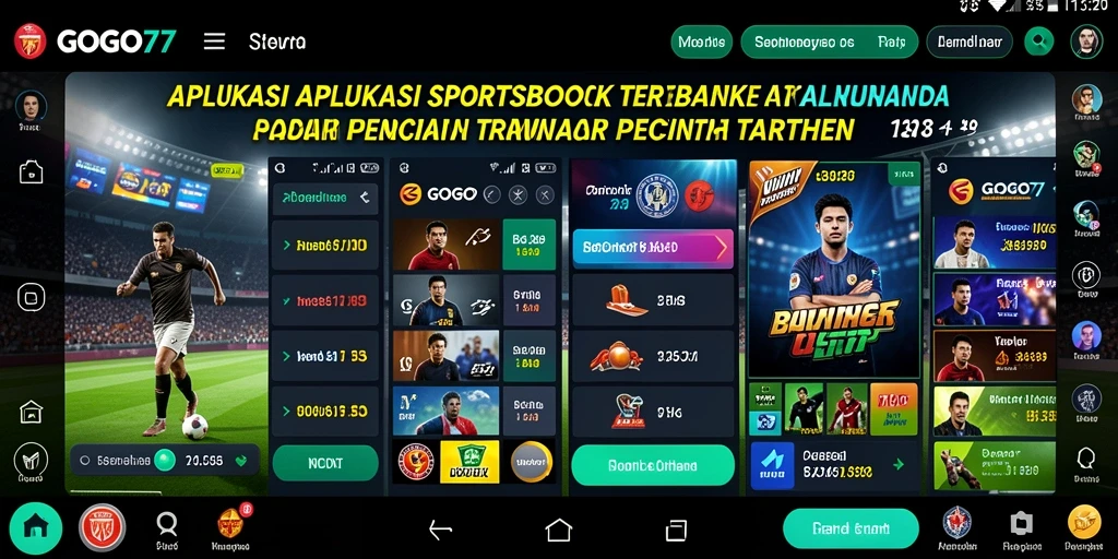 Tampilan utama GOGO77 menampilkan peluang taruhan olahraga dengan jelas.