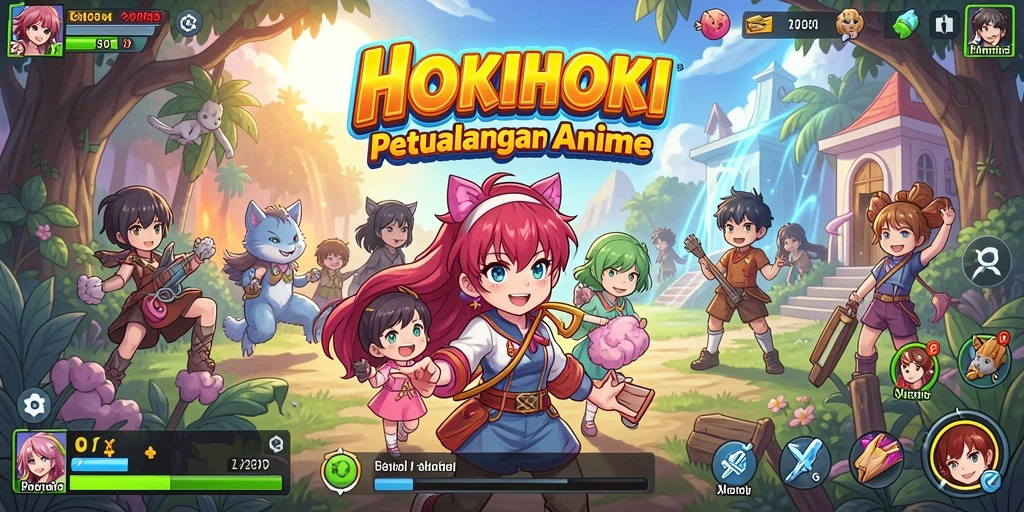 Tampilan gameplay HOKIHOKI yang memukau dan menegangkan.