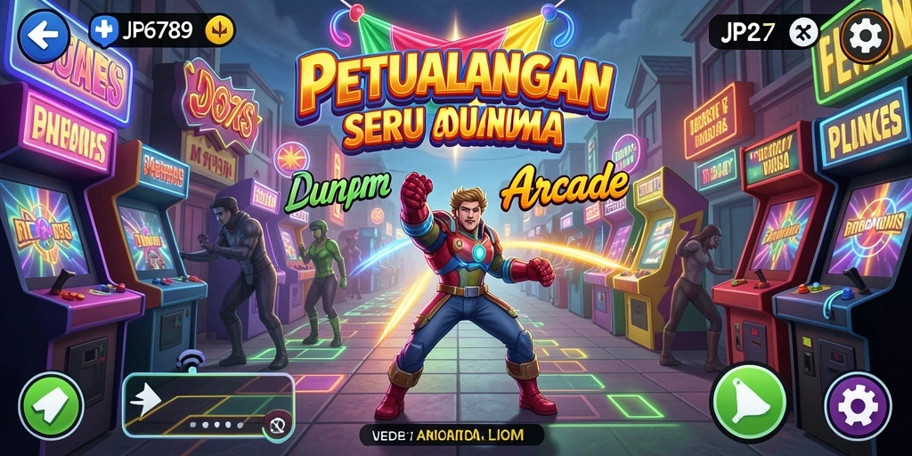 Tampilan gameplay menarik dari JP6789 dengan aksi arcade seru.