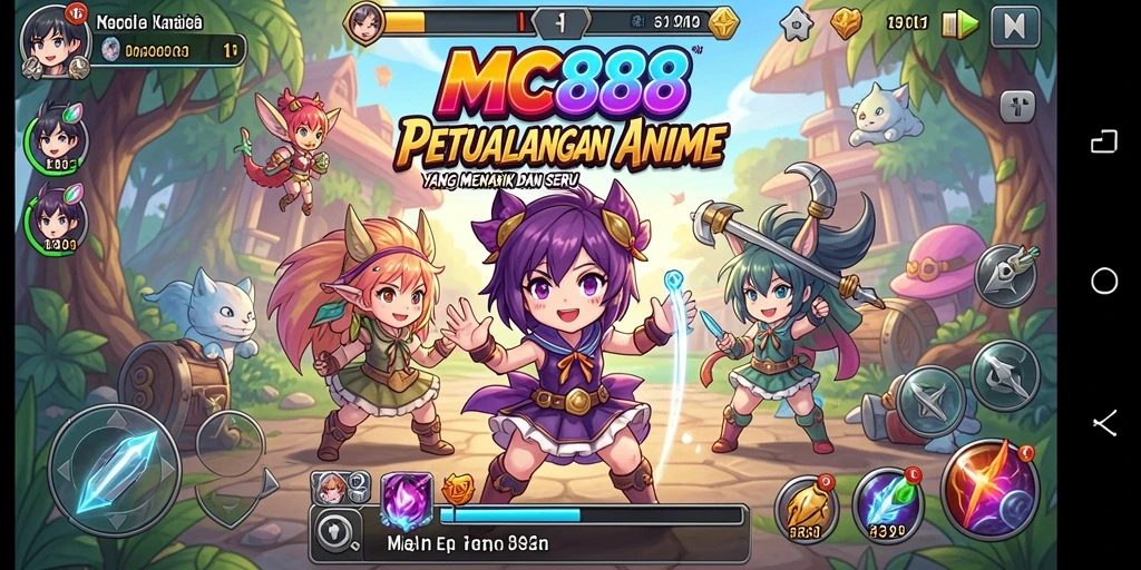Tampilan gameplay Anime yang memukau di MC888.