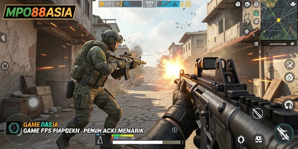 Tampilan gameplay seru di <strong>MPO88ASIA</strong> dengan aksi tembak-menembak.