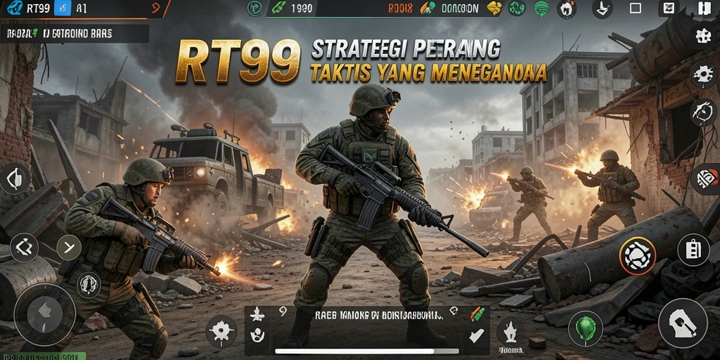 Gameplay menegangkan RT99 yang penuh strategi.