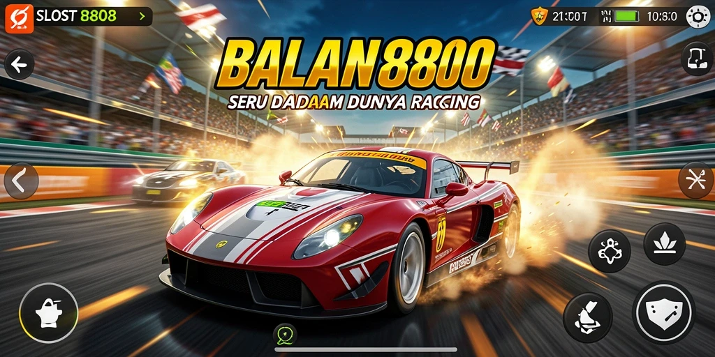 Gameplay Racing SLOST8808 yang menegangkan dan penuh aksi.