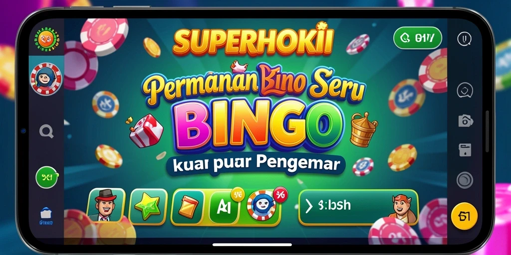 Tampilan permainan Bingo yang menegangkan di SUPERHOKI.