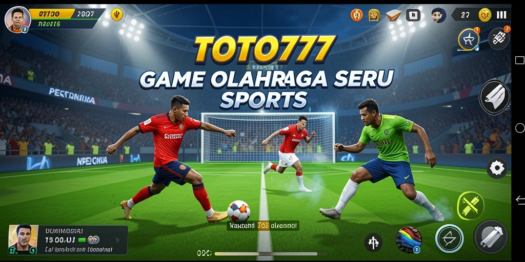 Screenshot gameplay TOTO777 yang menunjukkan aksi pertandingan olahraga.