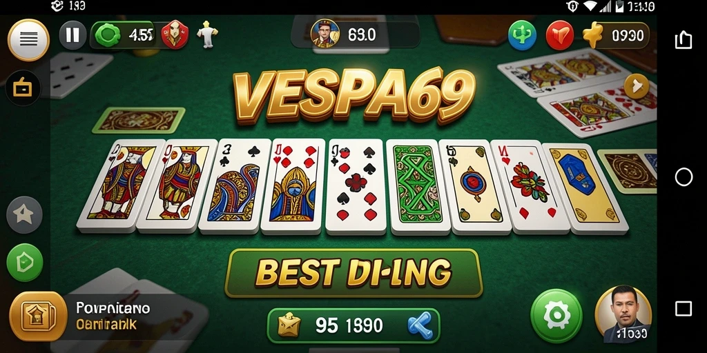 Tampilan menarik dari gameplay Domino VESPA69 yang seru.